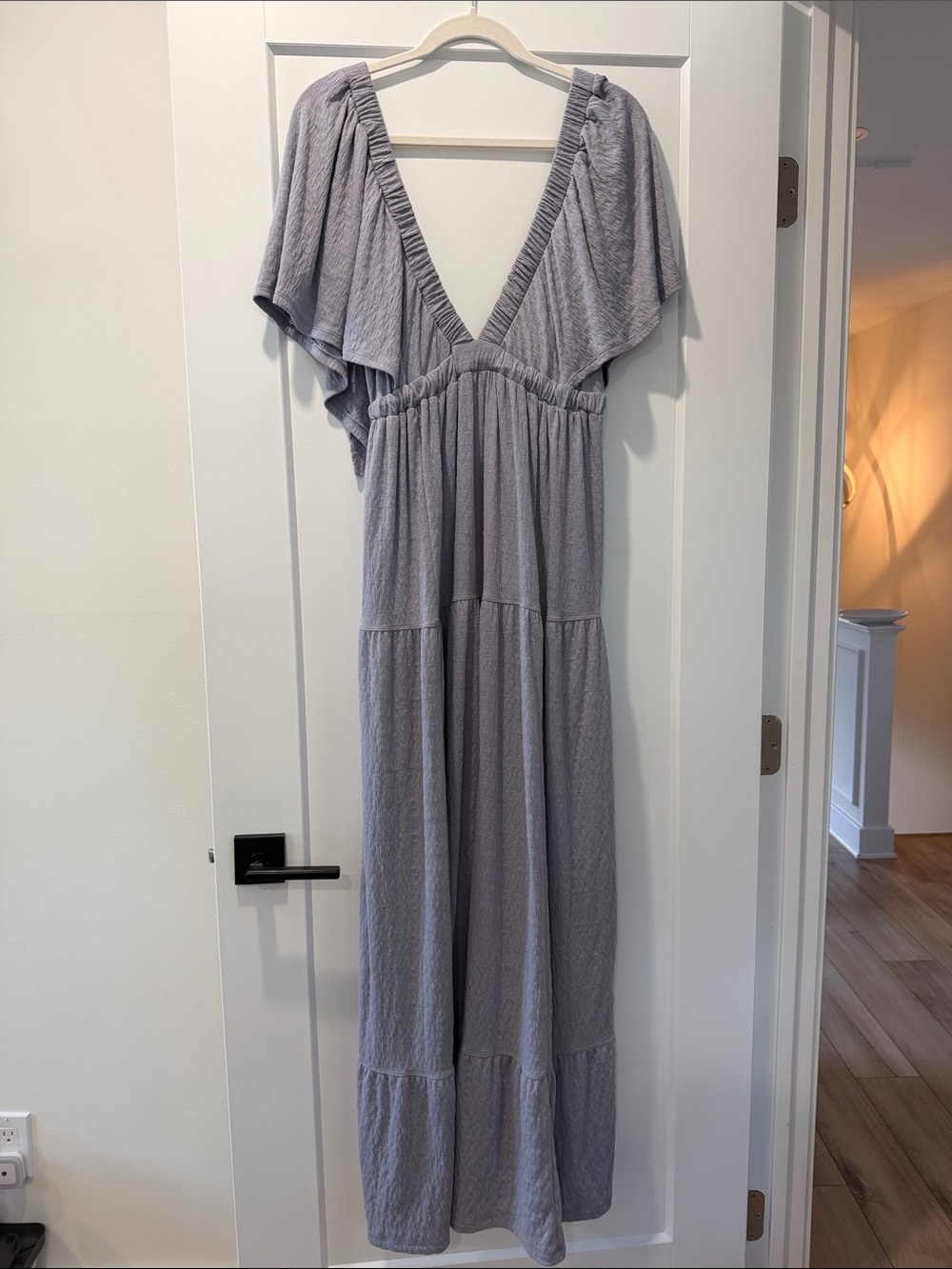Free People Maxi Dress in Lilac Gray